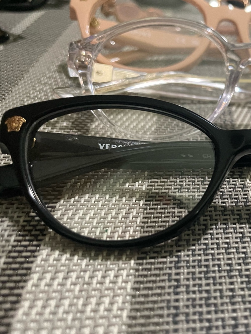 Versace Black Cat-Eye Optical Glasses - Picture 6 of 7